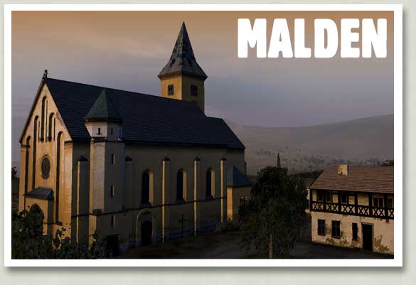Mapa ostrova malden